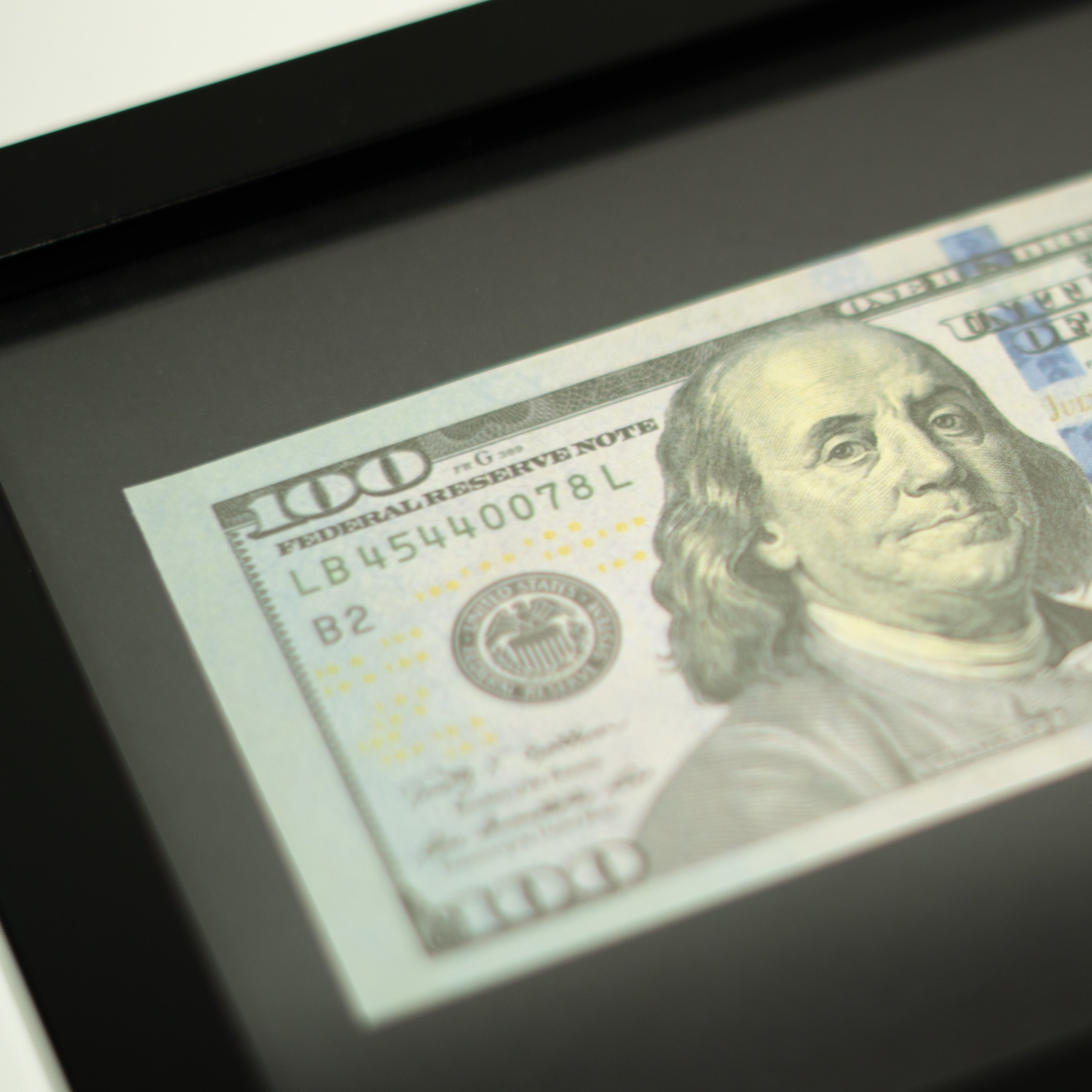 Cuadro dólar clásico - fondo negro